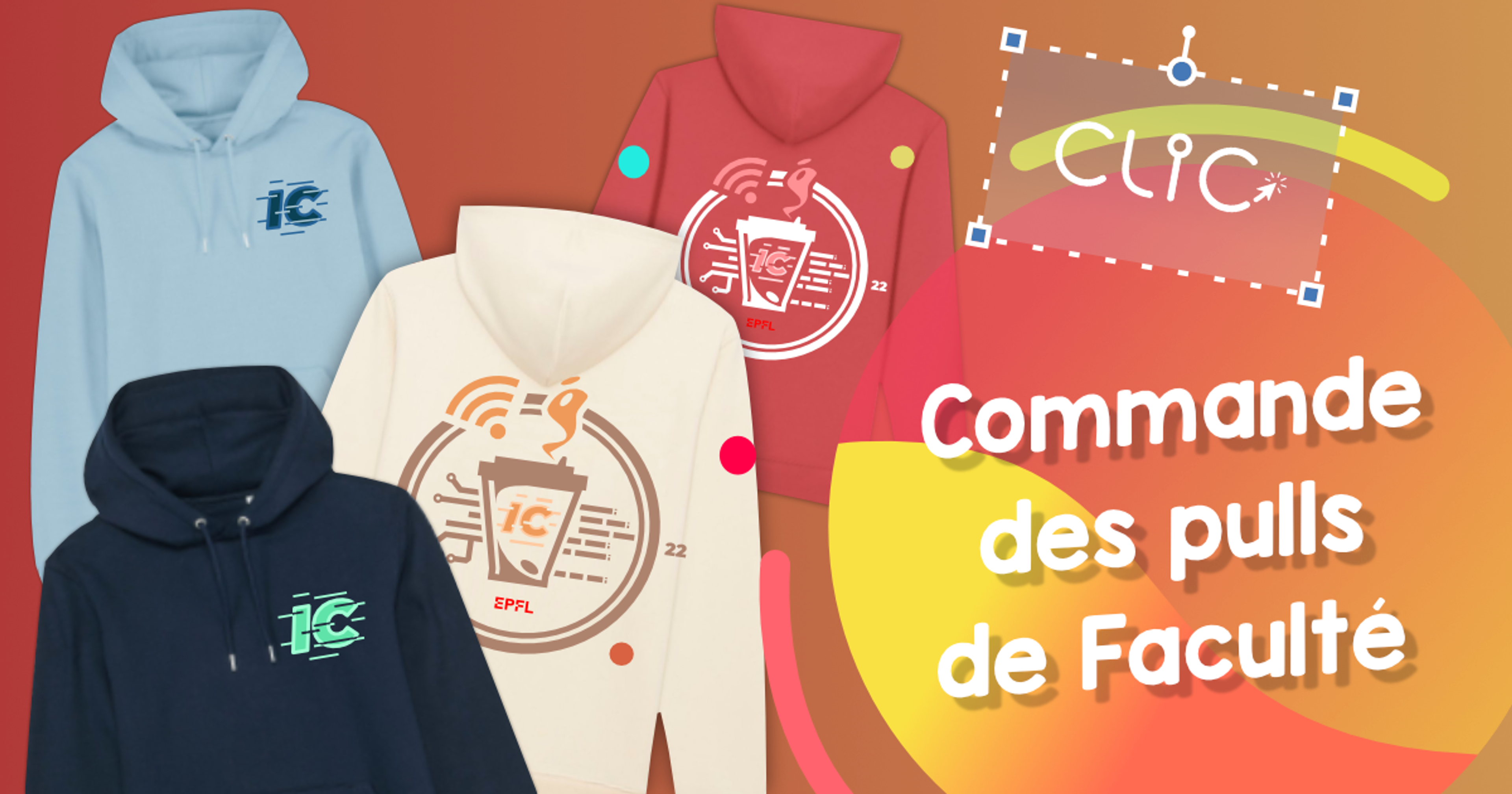 Les commandes de pulls de Faculté IC sont de retour!