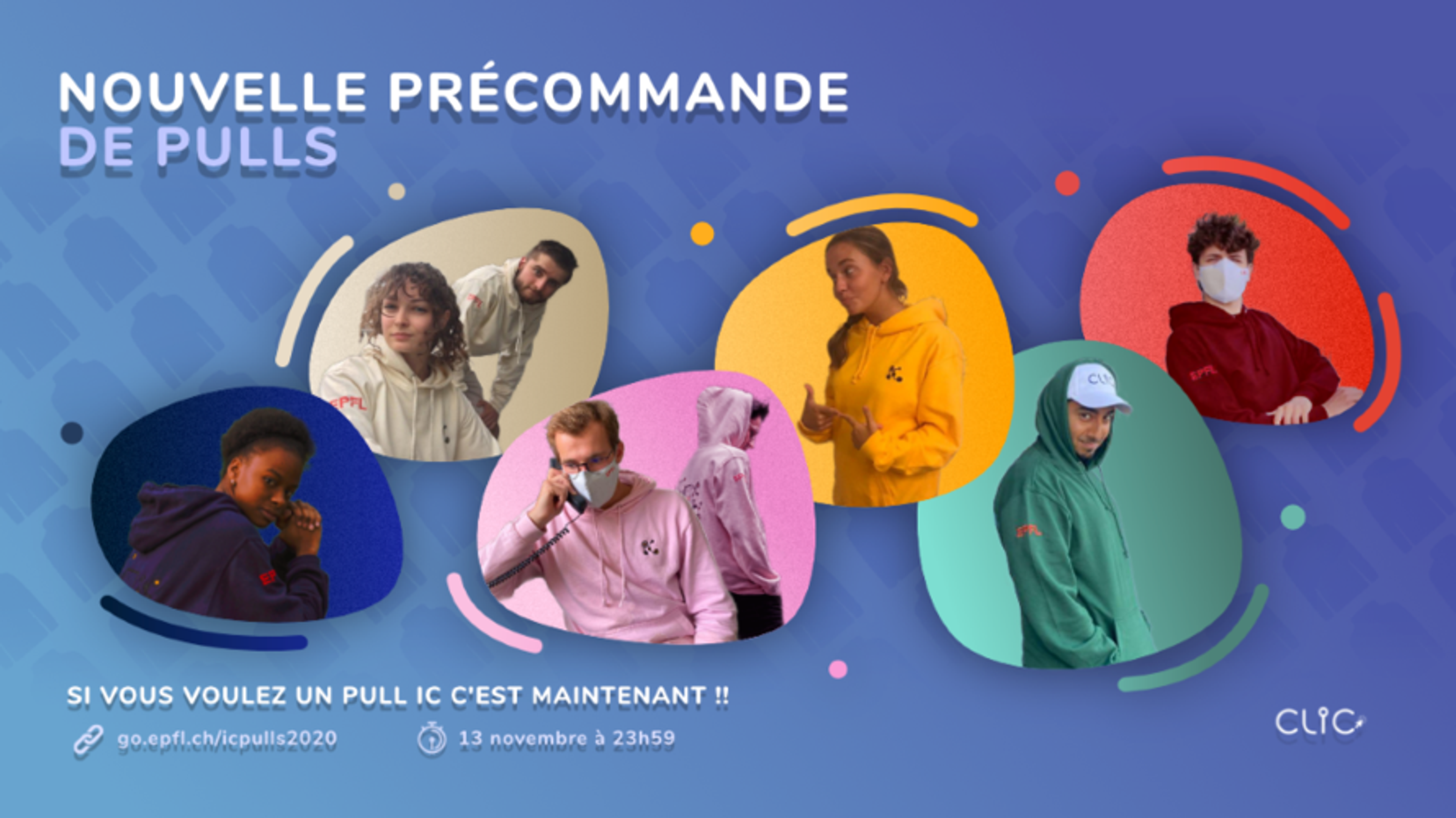 Nouvelle précommande de pulls de Faculté IC disponible !